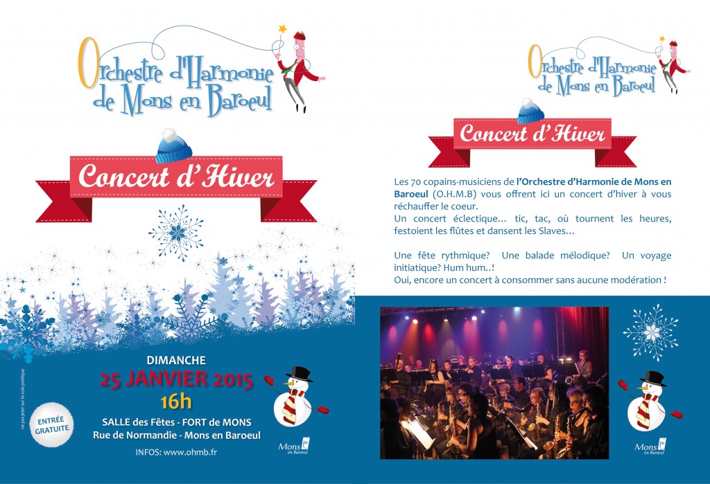 OHMB Concert janvier 2015 - flyer